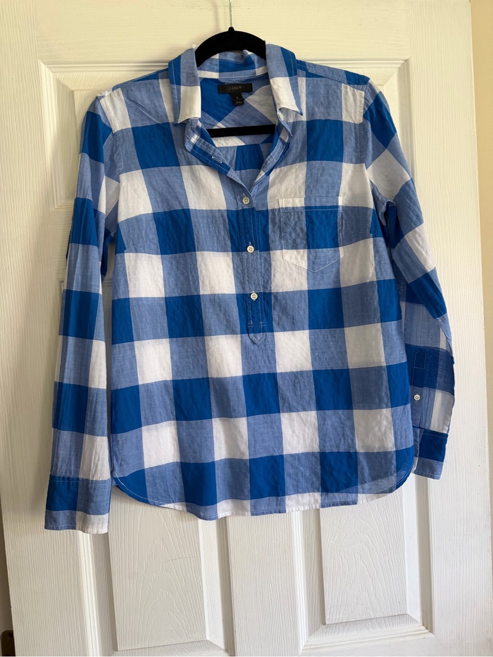J. Crew Blue Buffalo Check Shirt 2 - Picture 2 of 4
